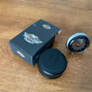 Harley-Davidson Bulova Back Road Alarm Clock, New in Box, 96870-06V